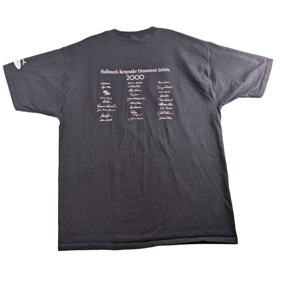 Vintage Hallmark Keepsake Ornaments Cool Collector T-Shirt 2000 Black Adult XL - Picture 3 of 11